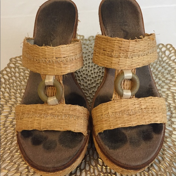 Mia Raffia Summer Wedges (S6) - Picture 2 of 6